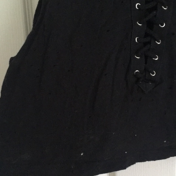 (Girls L) Lace-Up Cropped Tanktop - Picture 2 of 5